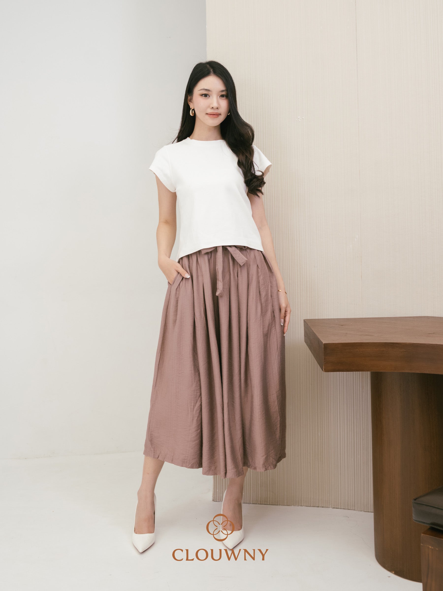 Emilia Cullote Pants - Dark Mauve